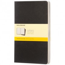 Cahier Journal L  kariert- schwarz